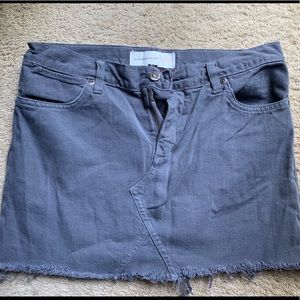 Paper Denim & Cloth Grey Jean Mini Skirt